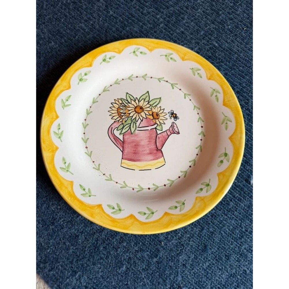 Made in Portugal plate 9” hand painted